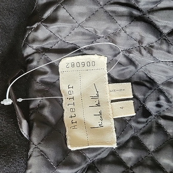 Artelier Nicole Miller Wool Coat Fabric made in Italy Size 4 - Picture 5 of 8